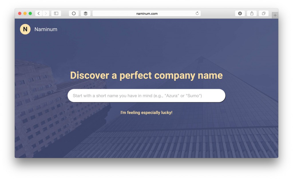 Namium - Name Your Startup